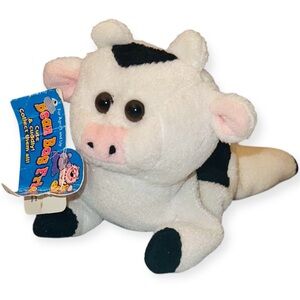 BEAN BAG FRIENDS BY Goffa International White and Black Cow Plush “MILKIE”